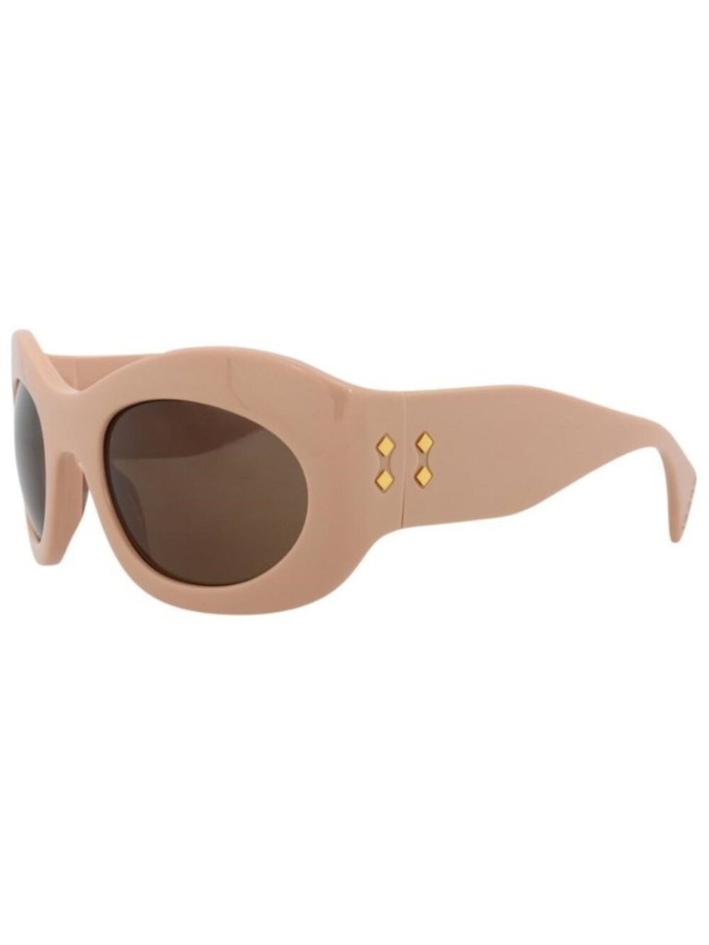 New Gucci Unisex Shield/Wrap Pink Pink Brown Fashion Designer Sunglasses
